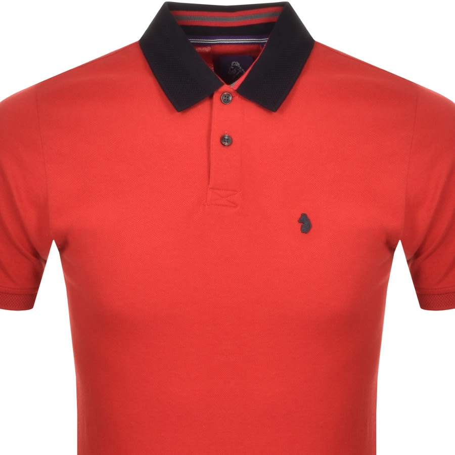 Alternative Image for ProductLuke 1977 Bonham Short Sleeve Polo T Shirt Red2